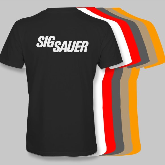 NEW Sig Sauer Firearms Retro T-Shirt - Picture 1 of 11